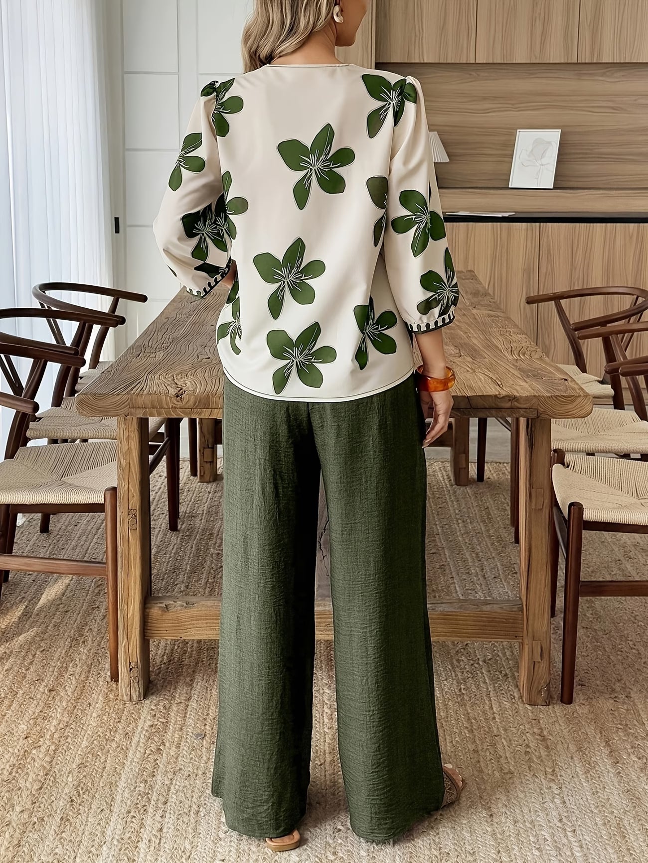 GeoLuxe Wide-Leg Set