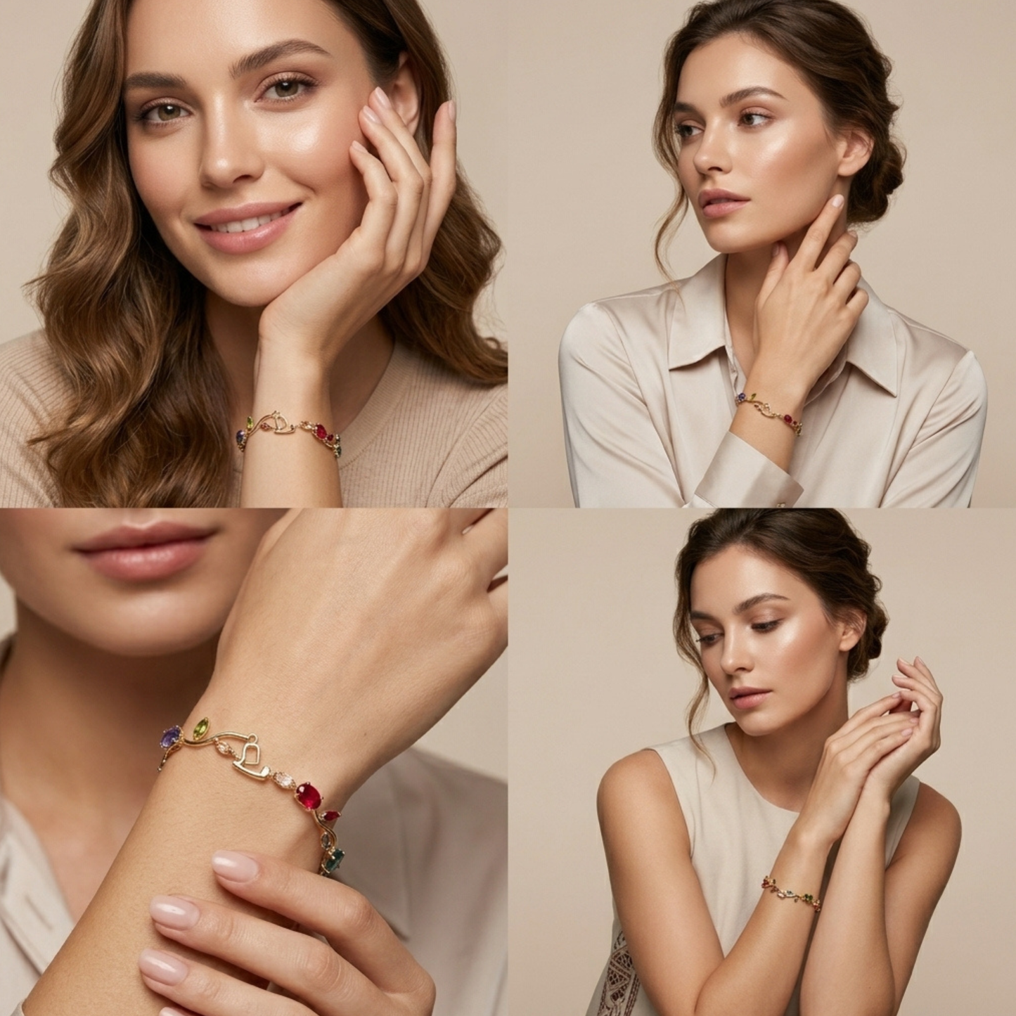 Multi Color Tulip Bracelet