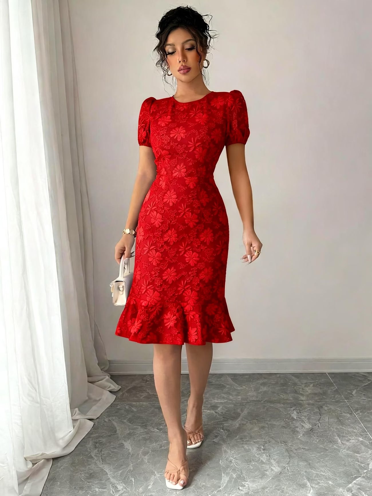 Women’s Summer Floral Bodycon Party Dress