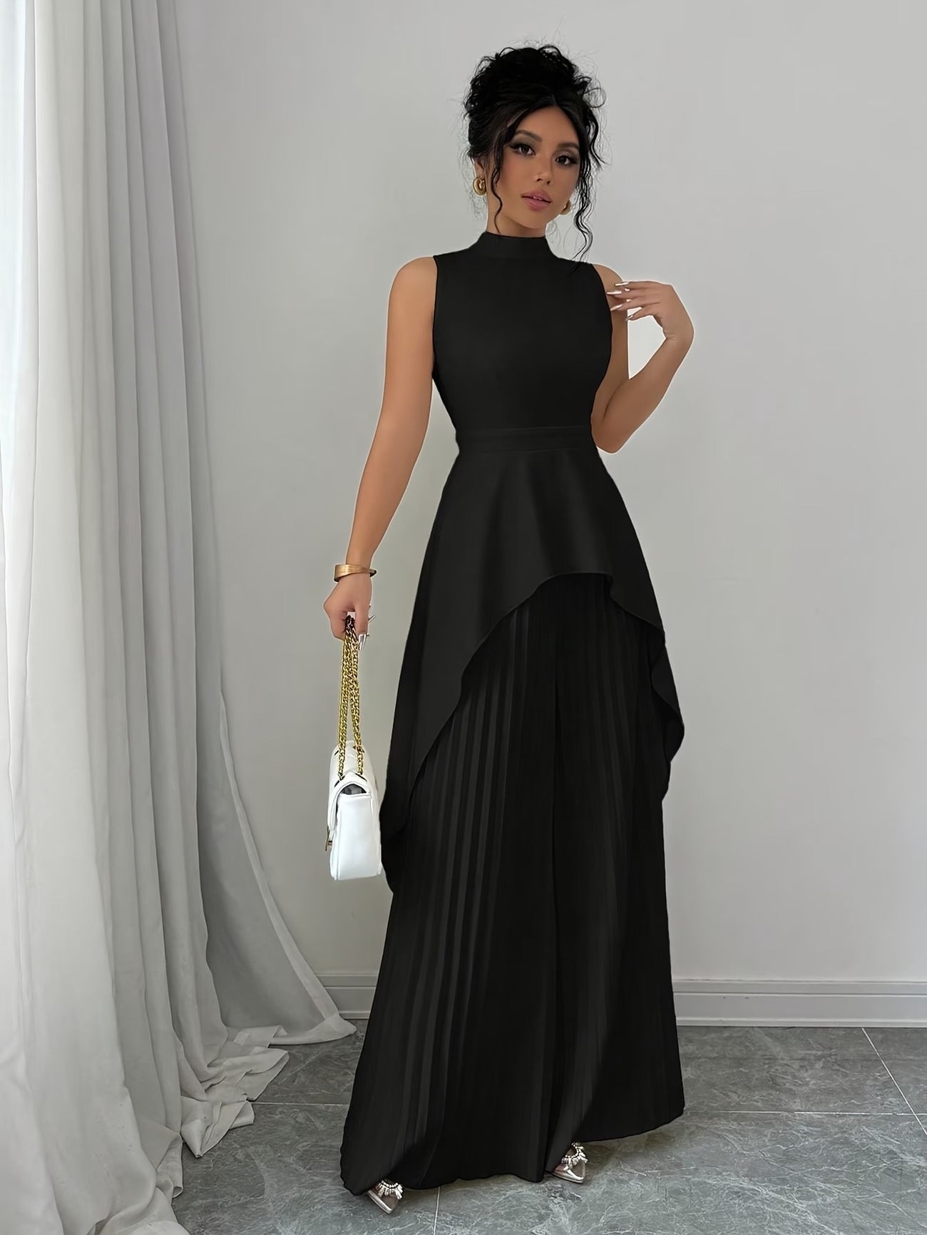 Urban Grace Pleated Pants Ensemble