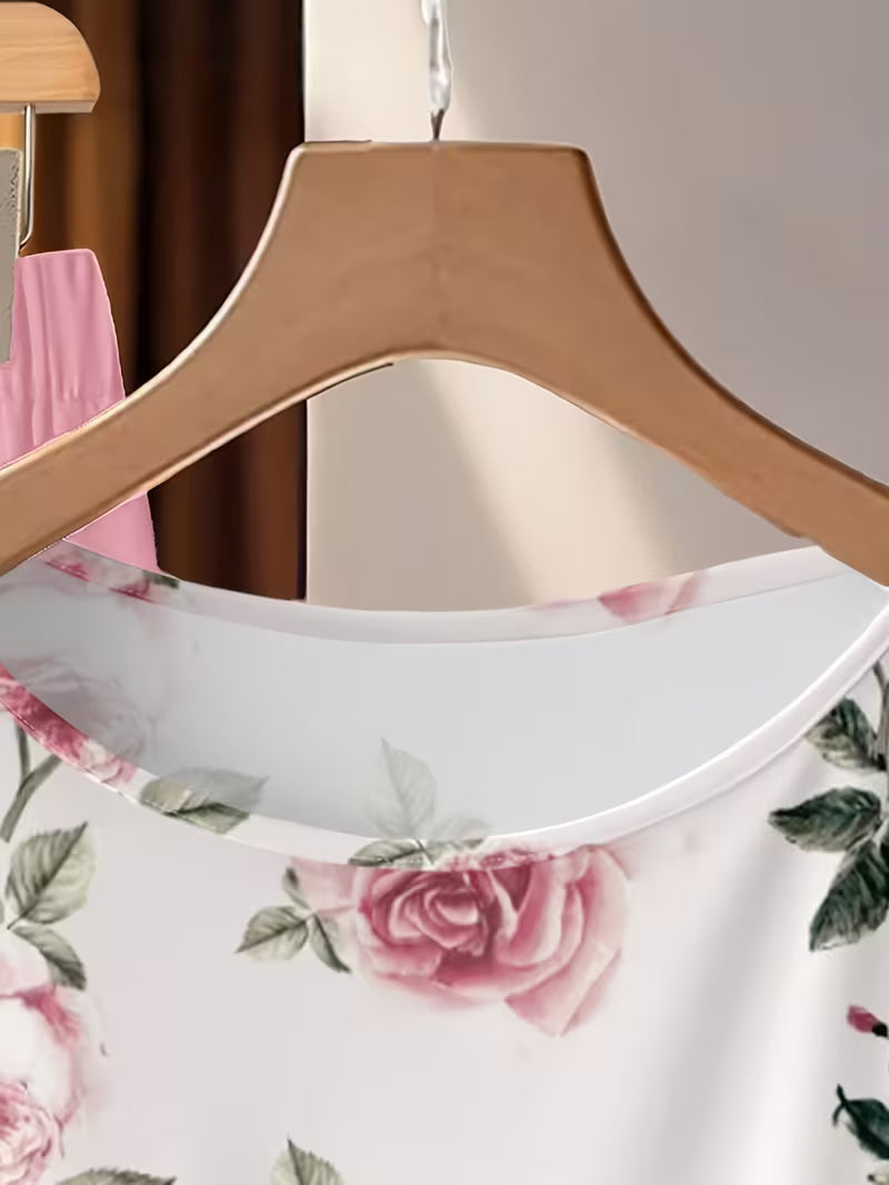 Crimson Charm Co-Ord Set 🌸