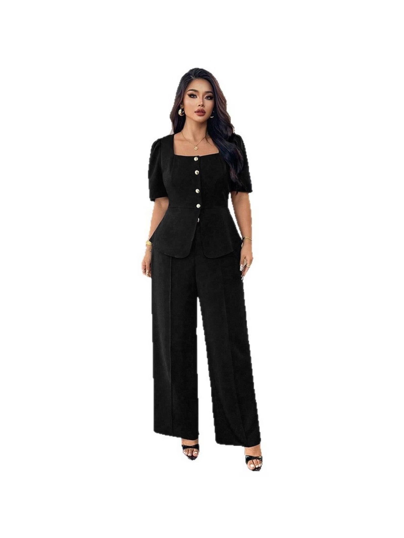 RoseAura Plus Size Co-Ord Set