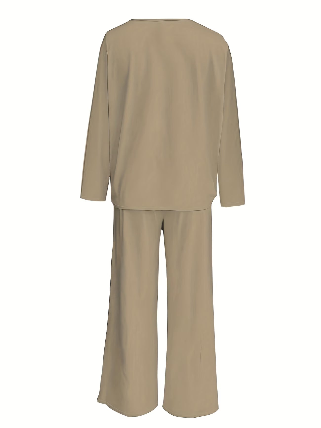 Luxury Directional Wide-Leg Co-Ord Set