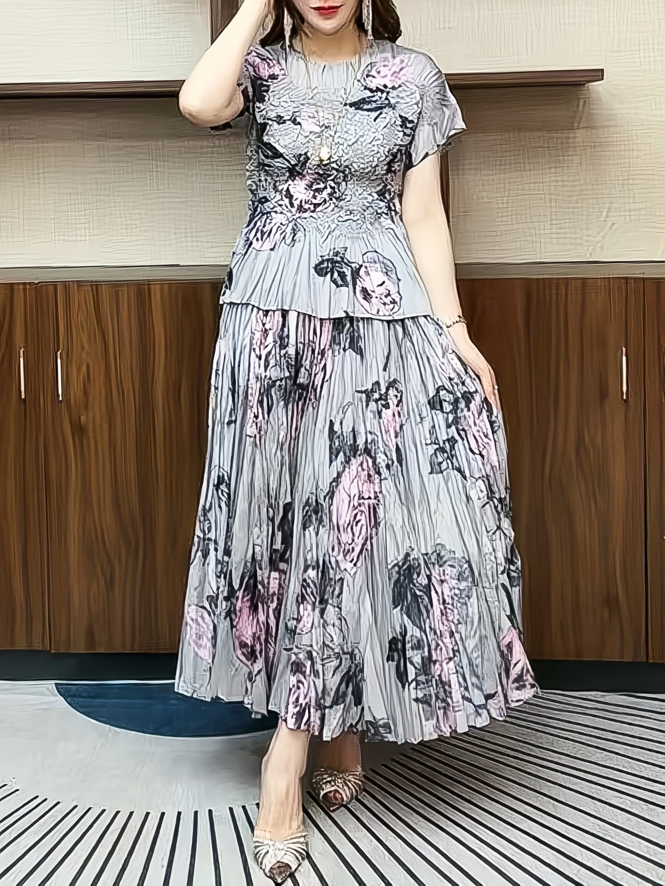Luxury Pleated Modest Co-Ord Set