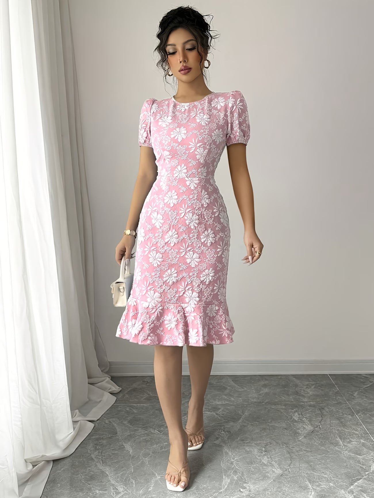 Women’s Summer Floral Bodycon Party Dress
