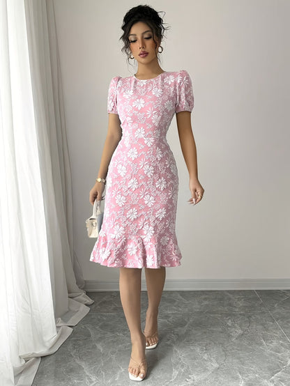 Women’s Summer Floral Bodycon Party Dress