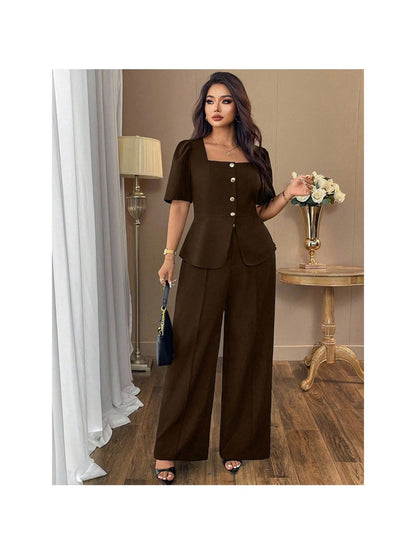 RoseAura Plus Size Co-Ord Set