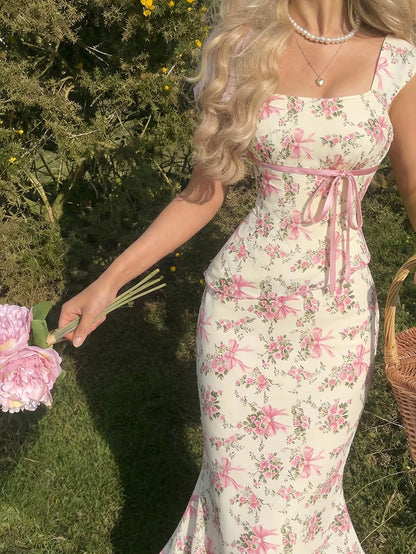🌸 Bow Co-Ord Skirt Set
