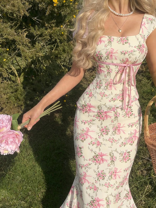 🌸 Bow Co-Ord Skirt Set