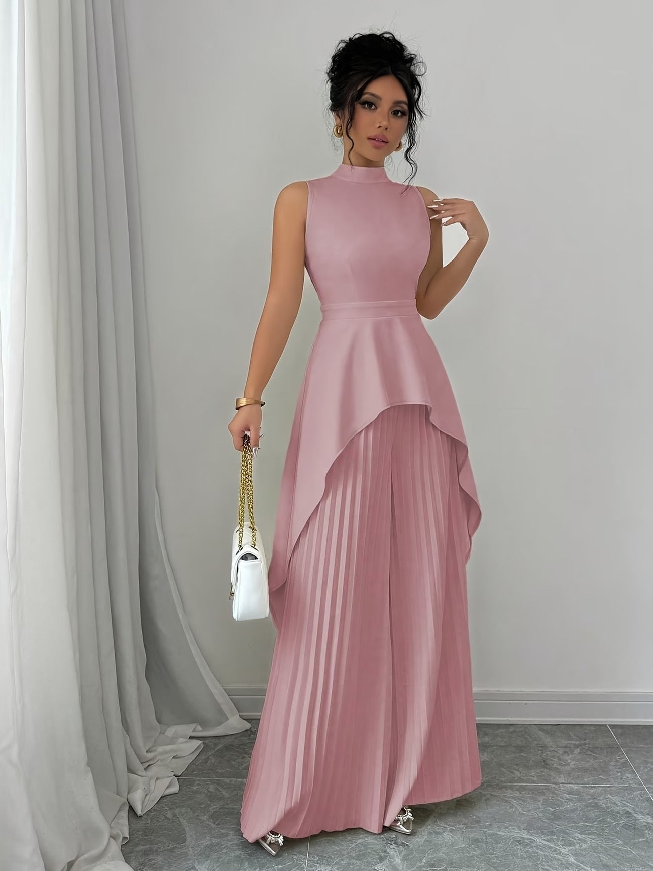Urban Grace Pleated Pants Ensemble