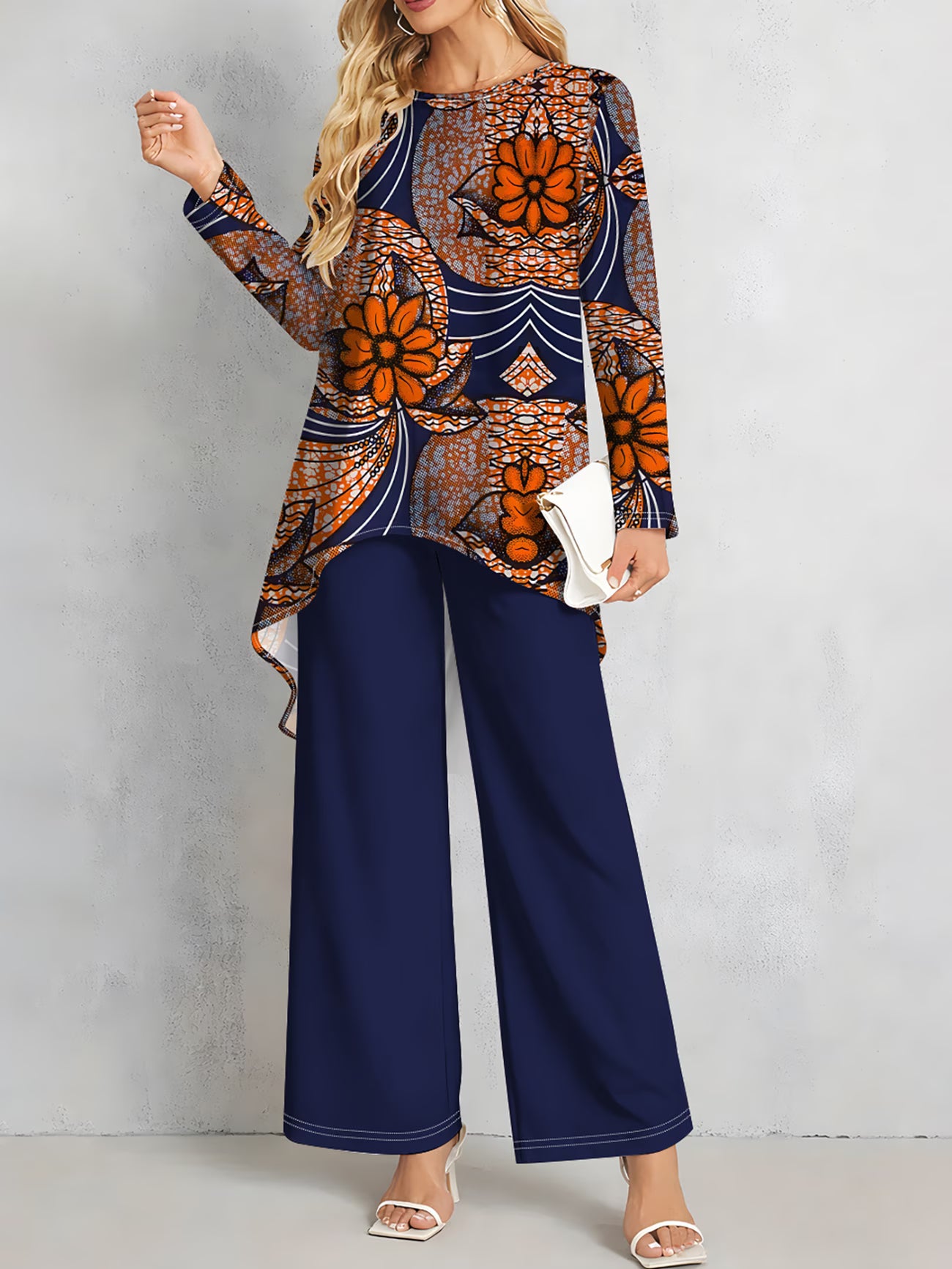 Floral Elegance Long Sleeve Co-Ord Set