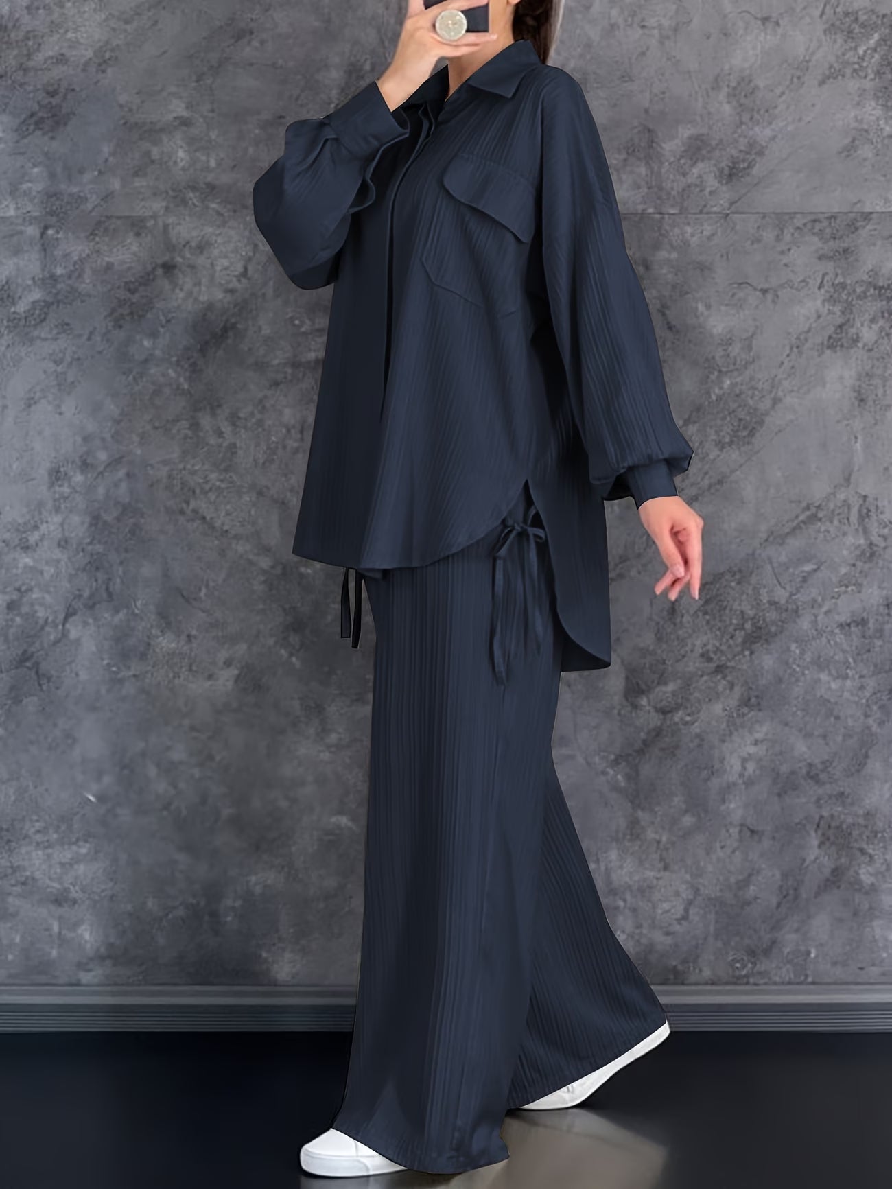 Autumn Comfort Collared Co-Ord Set