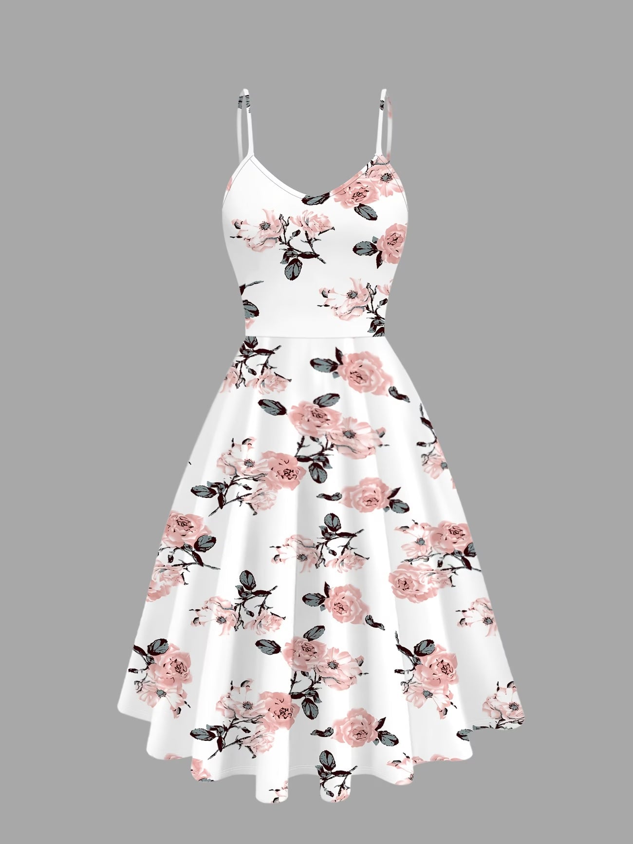 Women Summer Vacation Floral Dress & Top 2-Piece Set