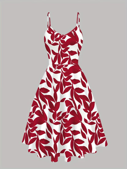 Women Summer Vacation Floral Dress & Top 2-Piece Set