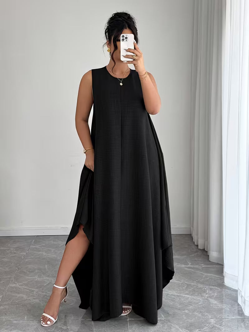 Elegant Tie-Belt A-Line Dress💖
