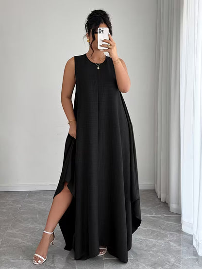 Elegant Tie-Belt A-Line Dress💖