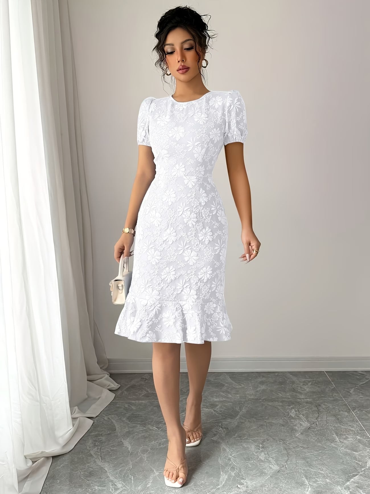 Women’s Summer Floral Bodycon Party Dress