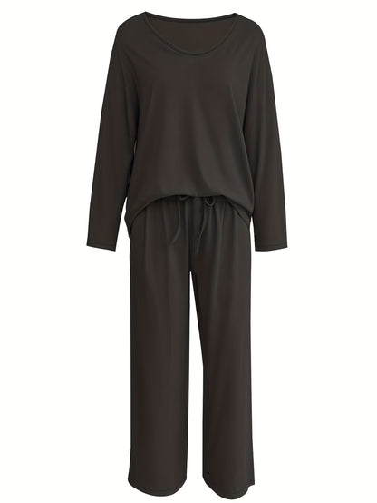 Luxury Directional Wide-Leg Co-Ord Set