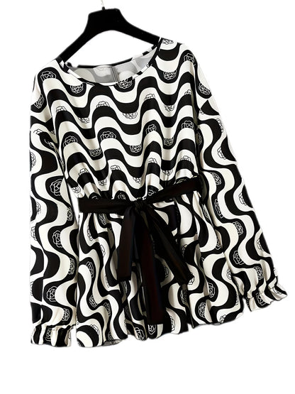 Women's Elegant Waist-Tied Top & Flared Pants Two-Piece Set