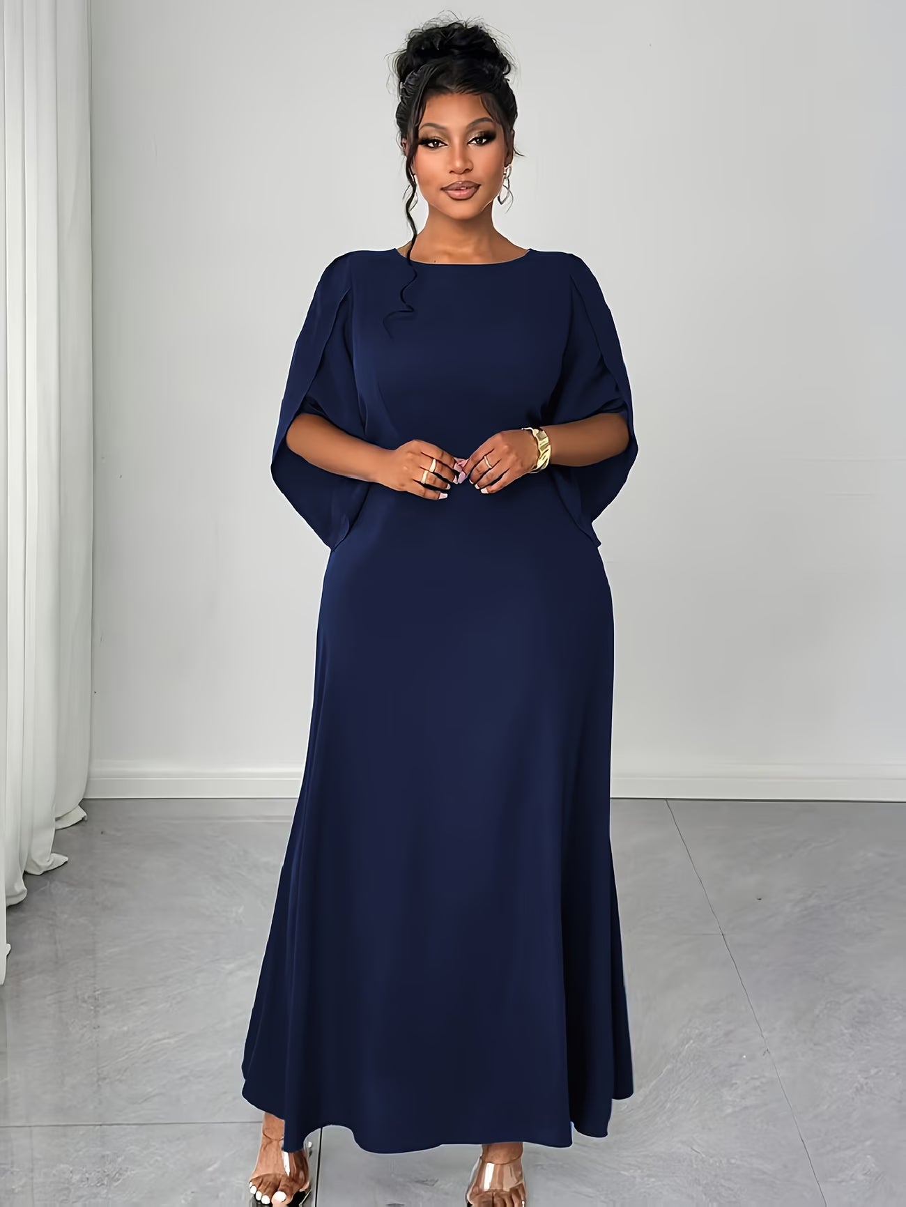 Elegant Asymmetrical Flare Dress
