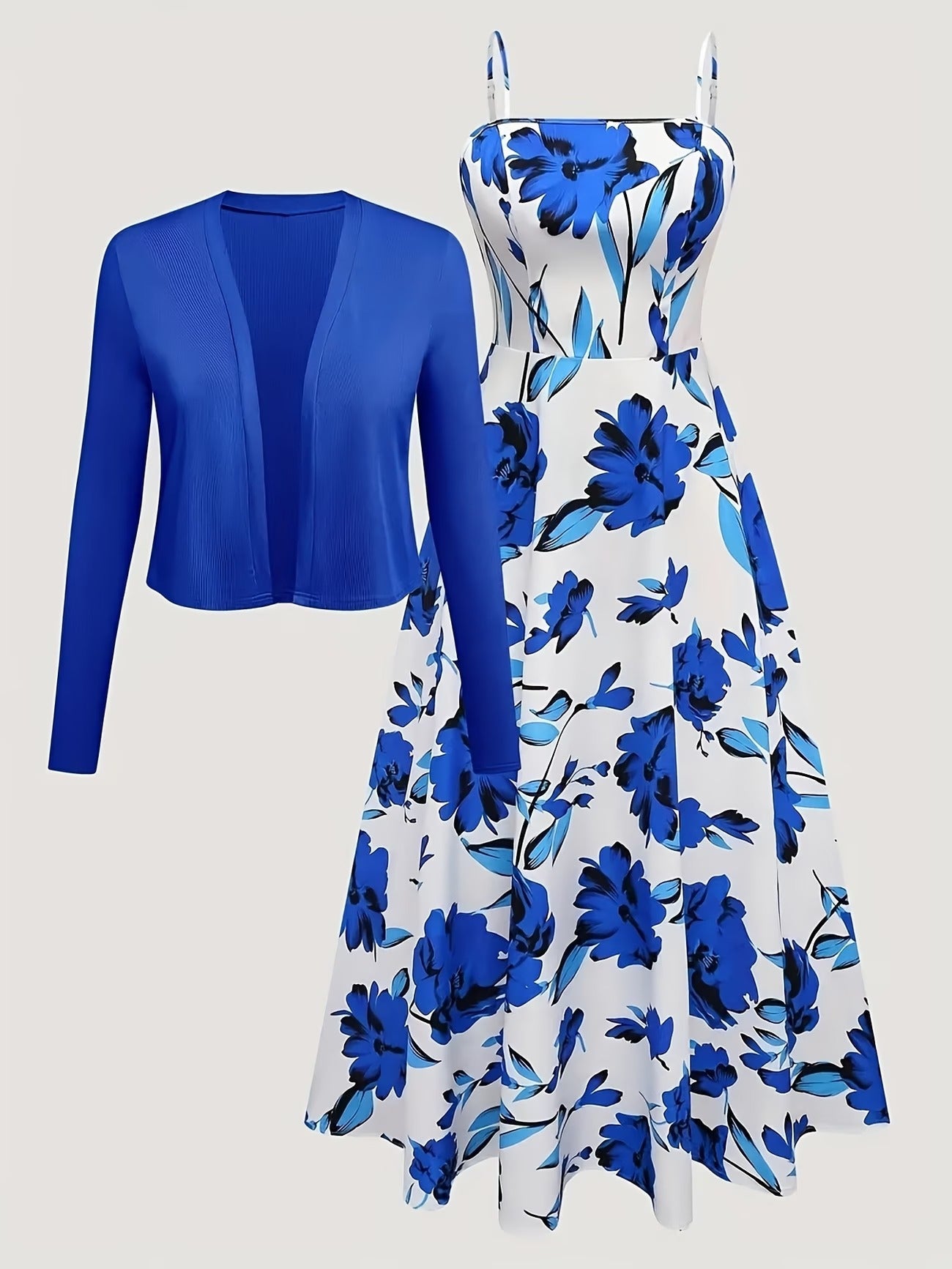 Long Sleeve Round Neck Top with Belt Bow Detail & Matching Skirt | Stylish Spring/Summer Party & Occasion Wear for Women
