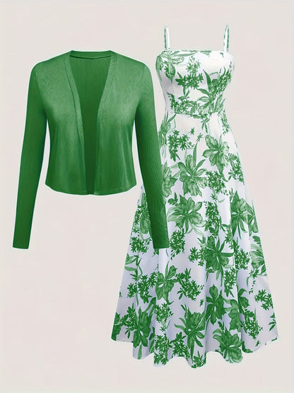 Long Sleeve Round Neck Top with Belt Bow Detail & Matching Skirt | Stylish Spring/Summer Party & Occasion Wear for Women