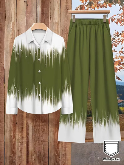 Stylish Olive Green 2-Piece Co-Ord Set