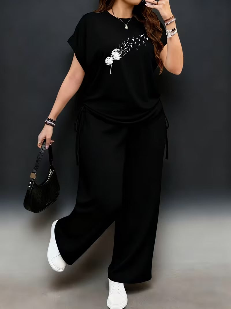 Plus Size Casual Comfort Set