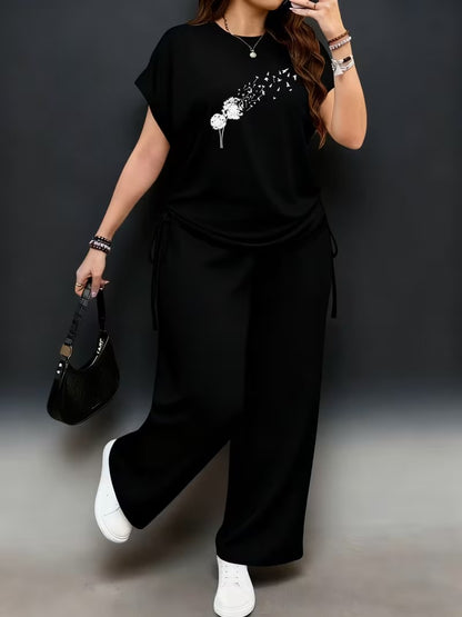 Plus Size Casual Comfort Set