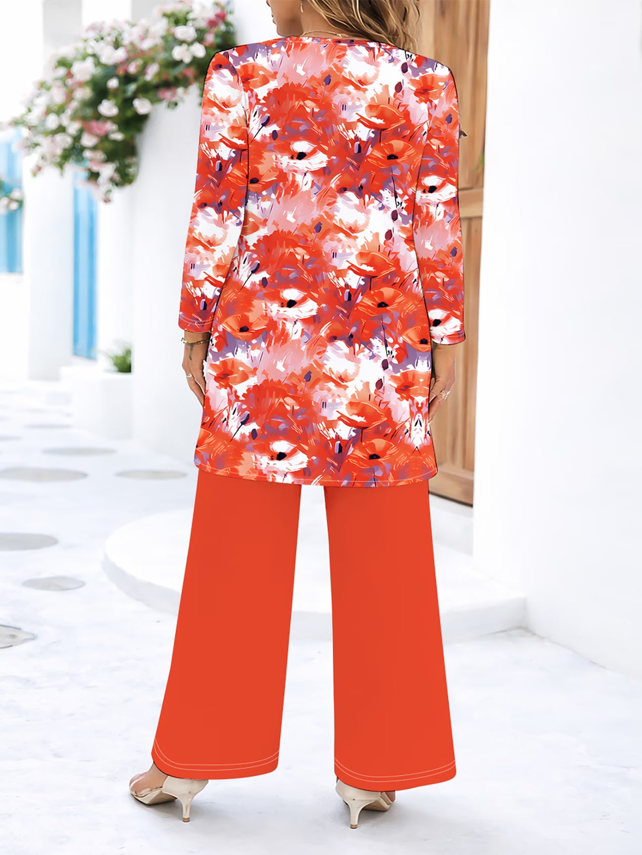 Floral Elegance Long Sleeve Co-Ord Set