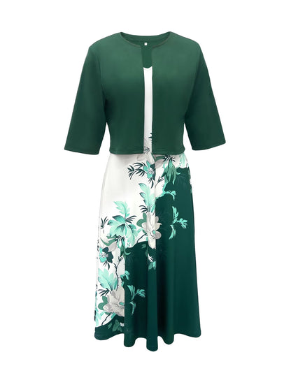 Floral Elegance Maxi Co-Ord Set