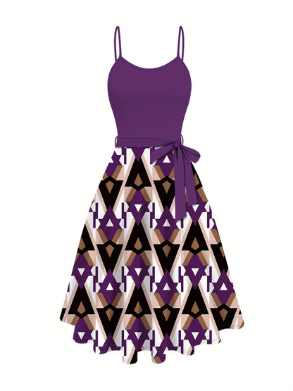 Elegant Solid Color Cardigan with Geometric Lace-Up Dress – Chic Two-Piece Women’s Fashion Set