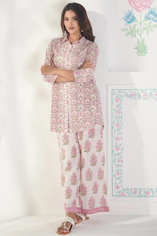 Women's Elegant Kurta Palazzo Co-Ord Set