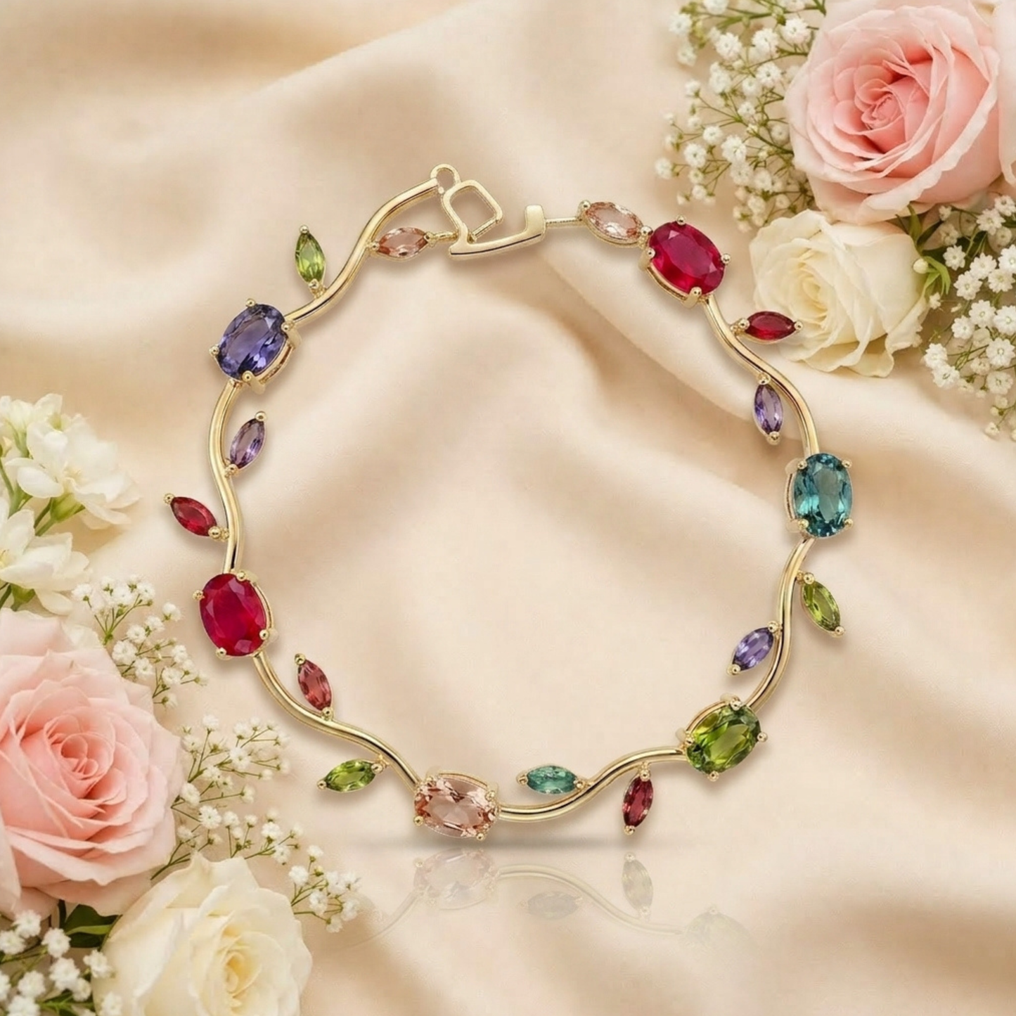 Multi Color Tulip Bracelet