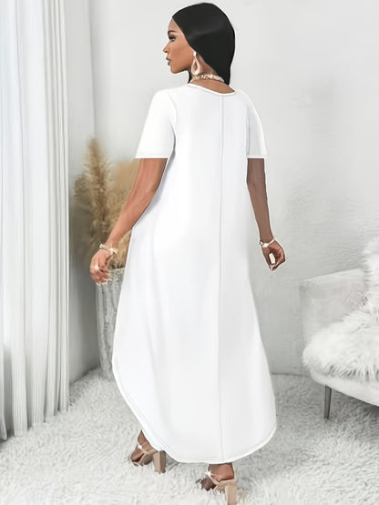 Multi-Color Irregular Hem Dress-Top for Women