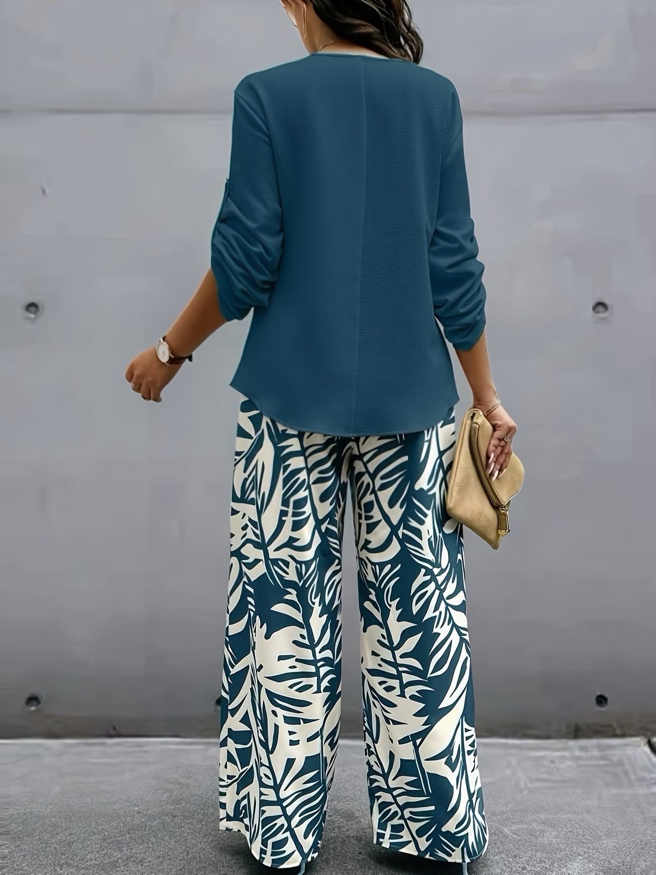 Refined Spring Luxe Pullover & Trouser Co-Ord Set
