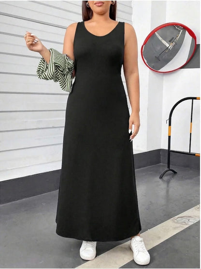Chic Layered Stripe Dress Set