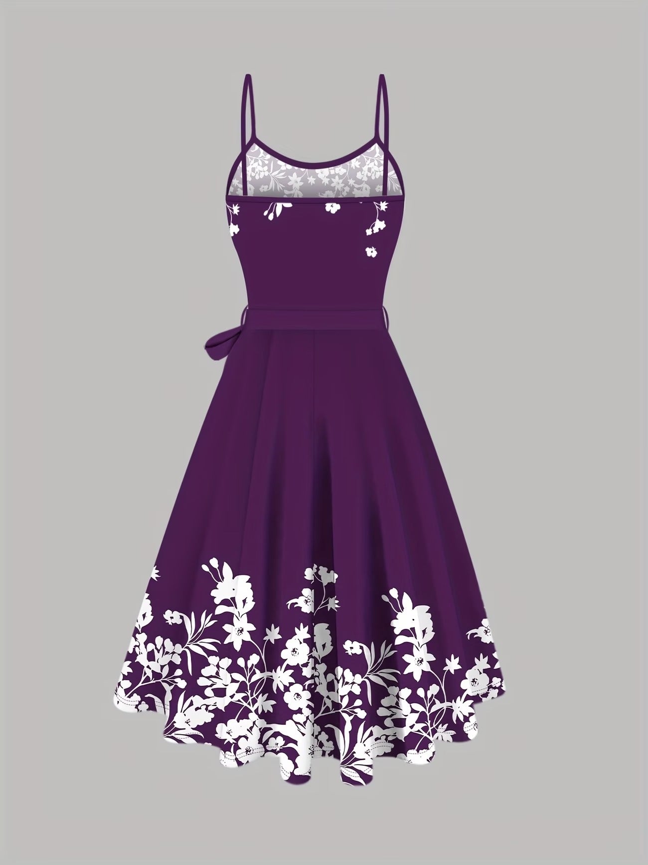 Women’s Floral Lace Slip Dress with Purple Cardigan Jacket – Elegant 2 Piece Set