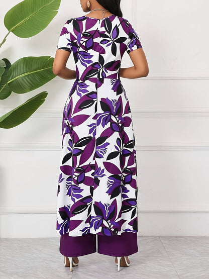Chic Floral Zip-Front Jumpsuit – Stylish Spring & Summer Party Wear for Women