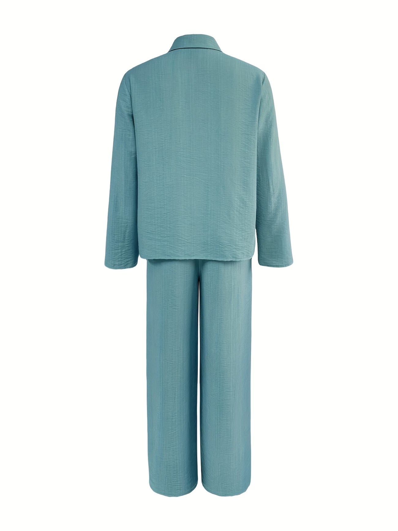 Women’s Stylish Casual Two-Piece Suit for Spring & Autumn – Comfortable Top & Matching Pants Set