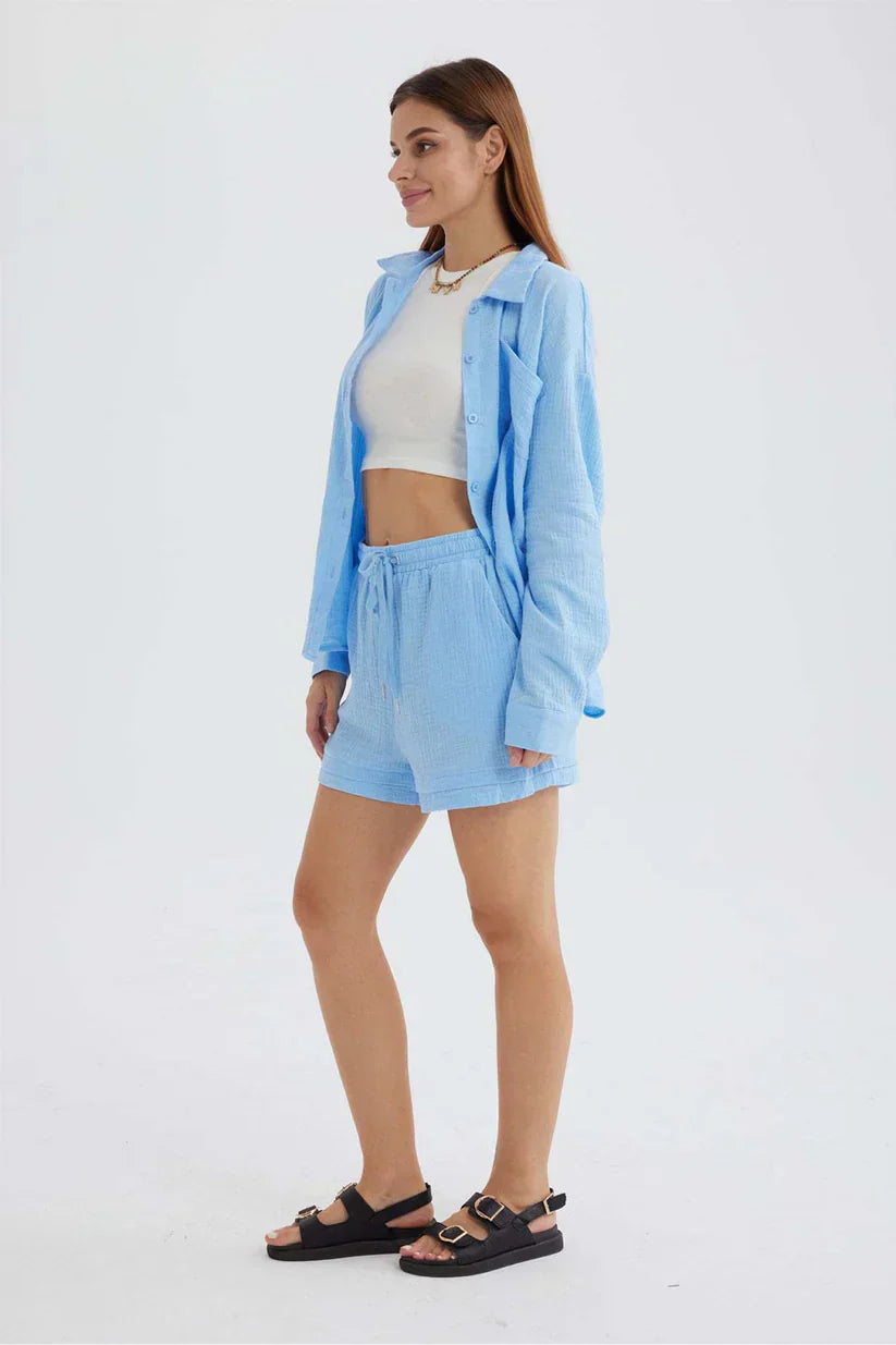 Ocean Haze – Handcrafted Cotton Set