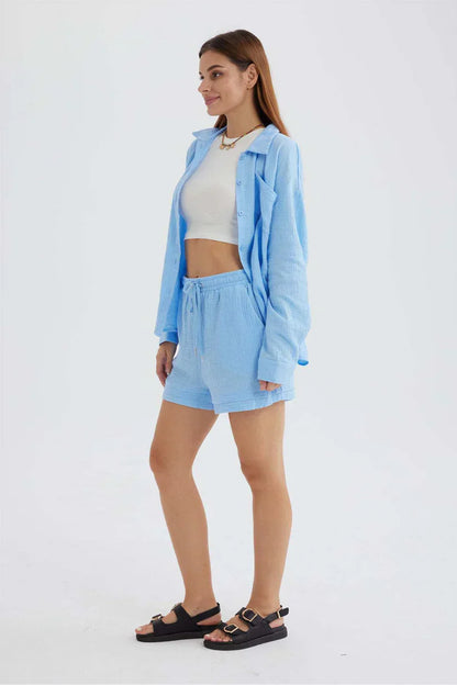 Ocean Haze – Handcrafted Cotton Set