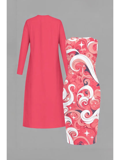 Retro Round Neck Mid-Sleeve Top & Casual Pants Outfit for Women