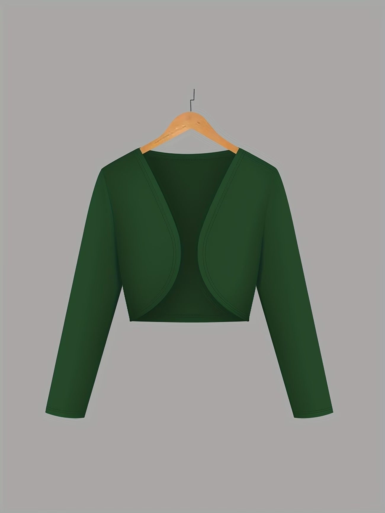 Women’s Elegant Green Cardigan with Leaf Print Dress – Stylish 2 Piece Set