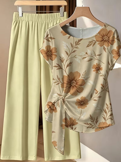 BowBelle Printed Two-Piece Set