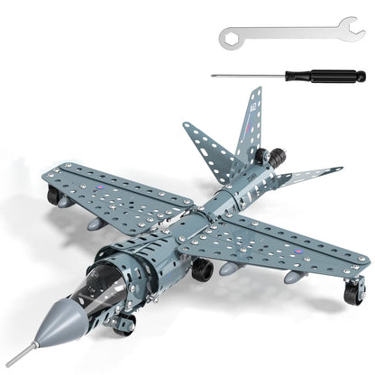 DAYS DIY Metal Jet Airplane Model Toy