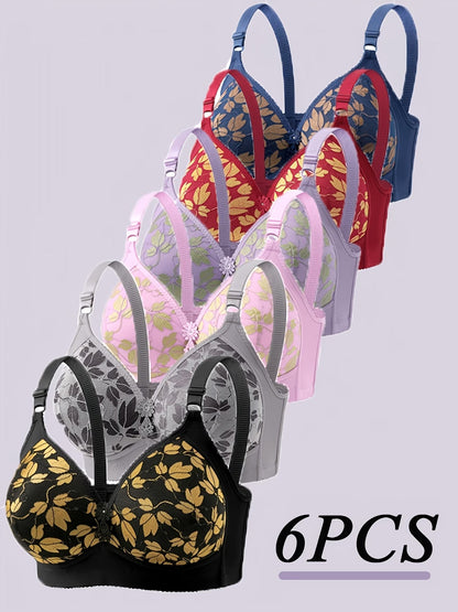 Pack of 6 Women’s Lace Lingerie Set