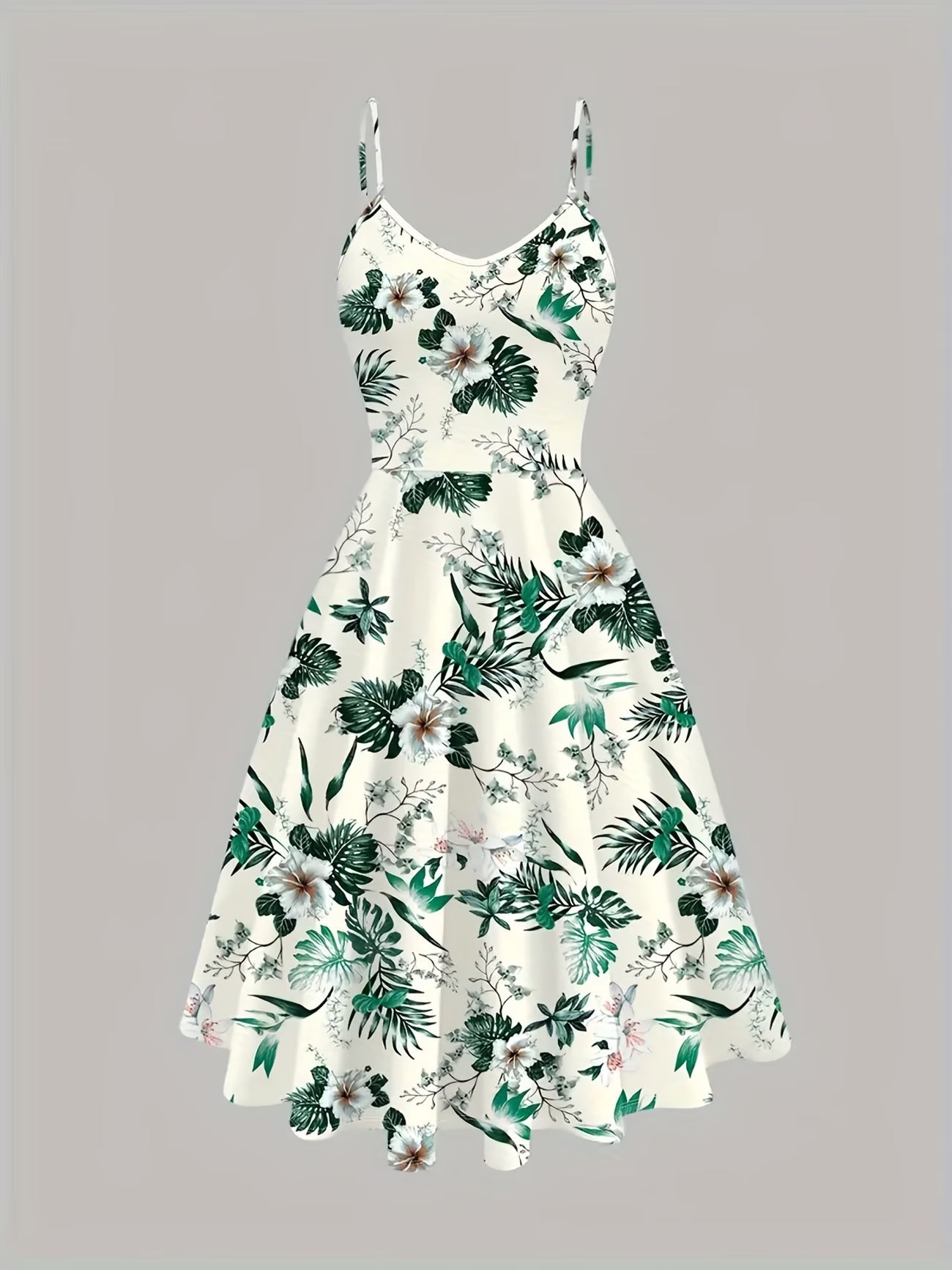 Women Summer Vacation Floral Dress & Top 2-Piece Set