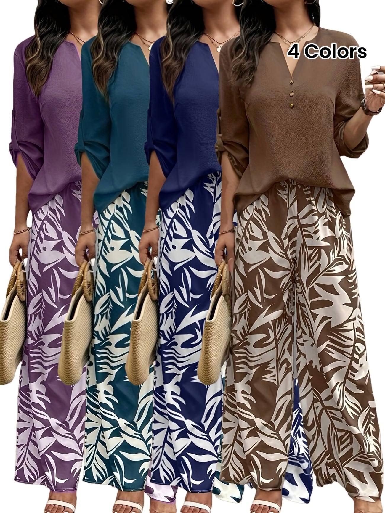Refined Spring Luxe Pullover & Trouser Co-Ord Set