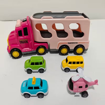 Engineering Transport Truck Toy with Lights & Music